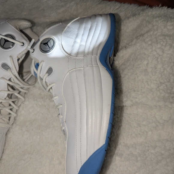Jordan White and Blue Sneakers - Picture 3 of 5